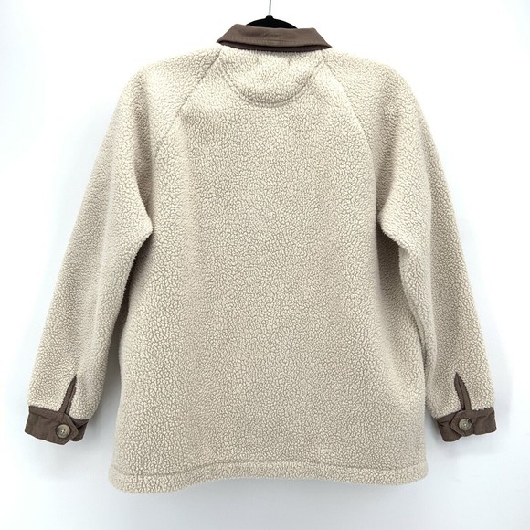 Madewell Cream and Brown Sherpa Jacket - Picture 2 of 10